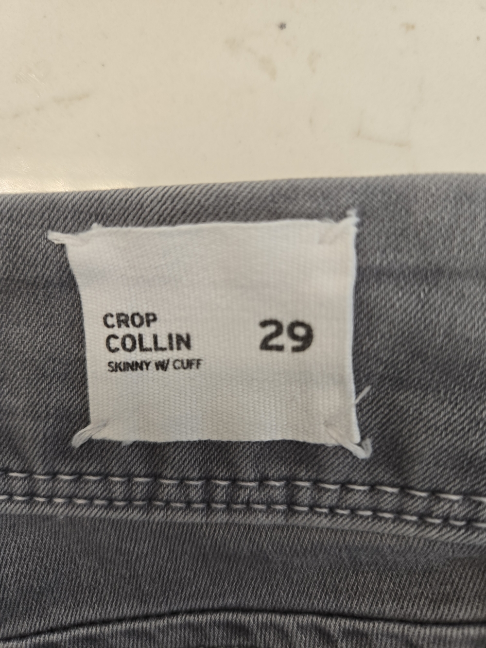 Hudson Jeans Grey Denim Waistband with Branded Label - Picture 4 of 7